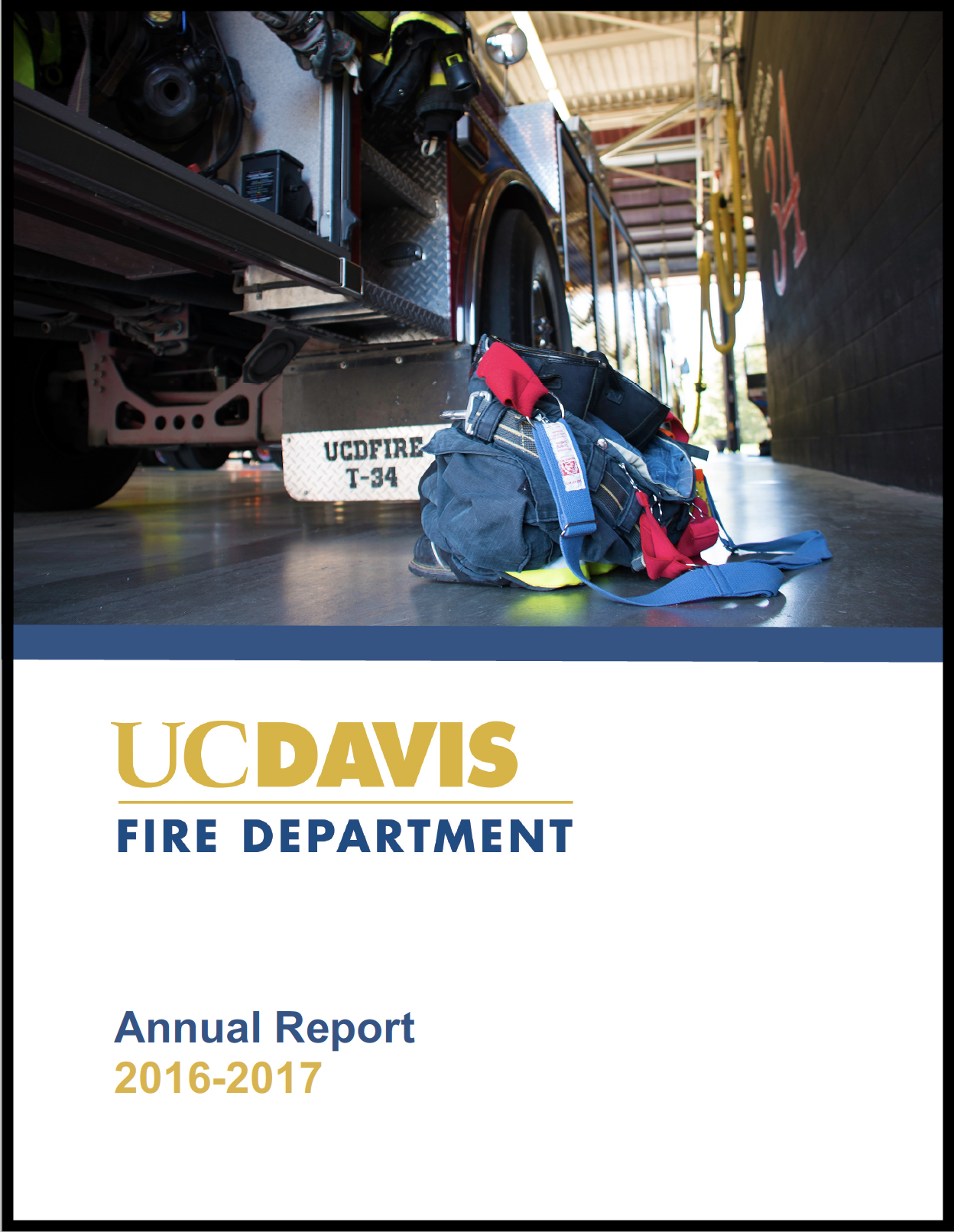 Cover of 2016-2017 UCDFD Annual Report