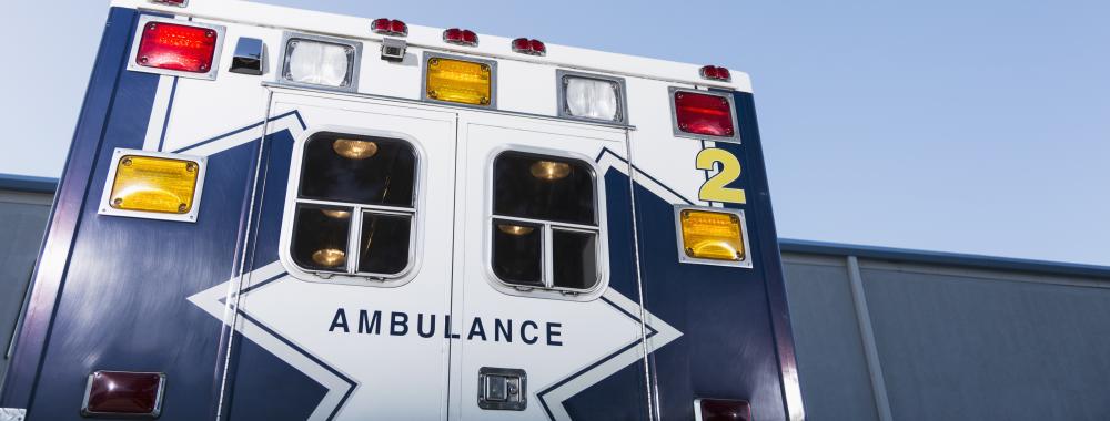 Back of ambulance