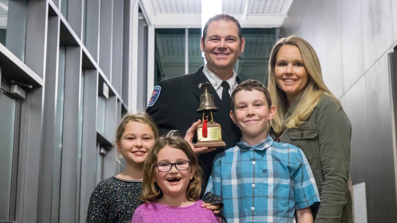 EMS Captain Scott Hatcher Recieves Fire Chief's Citation of Excellence Award