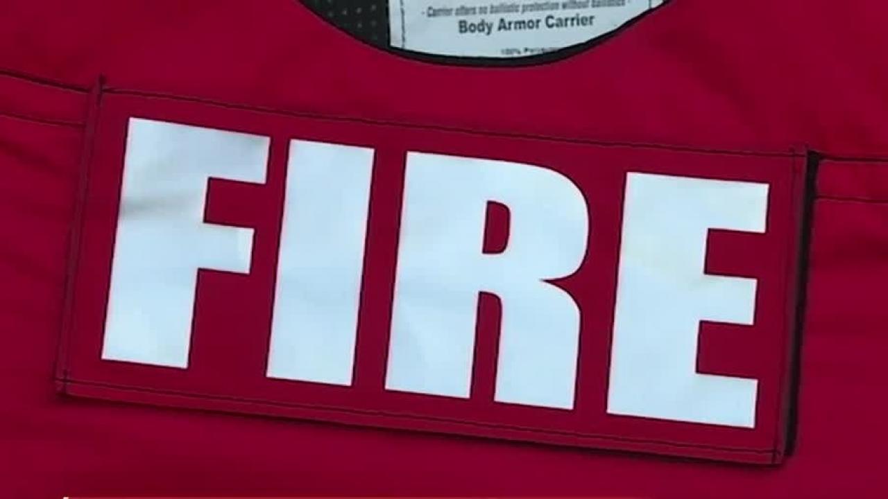 UC Davis Firefighters will be using new tools and equipment during an exercise, including ballistic vests. Ballistic Vest for Firefighters