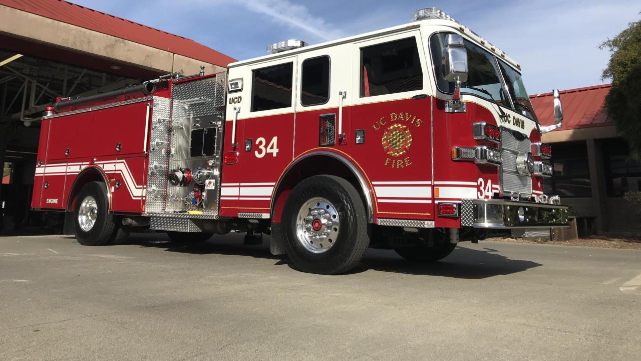 New UC Davis Fire Department Engine 34