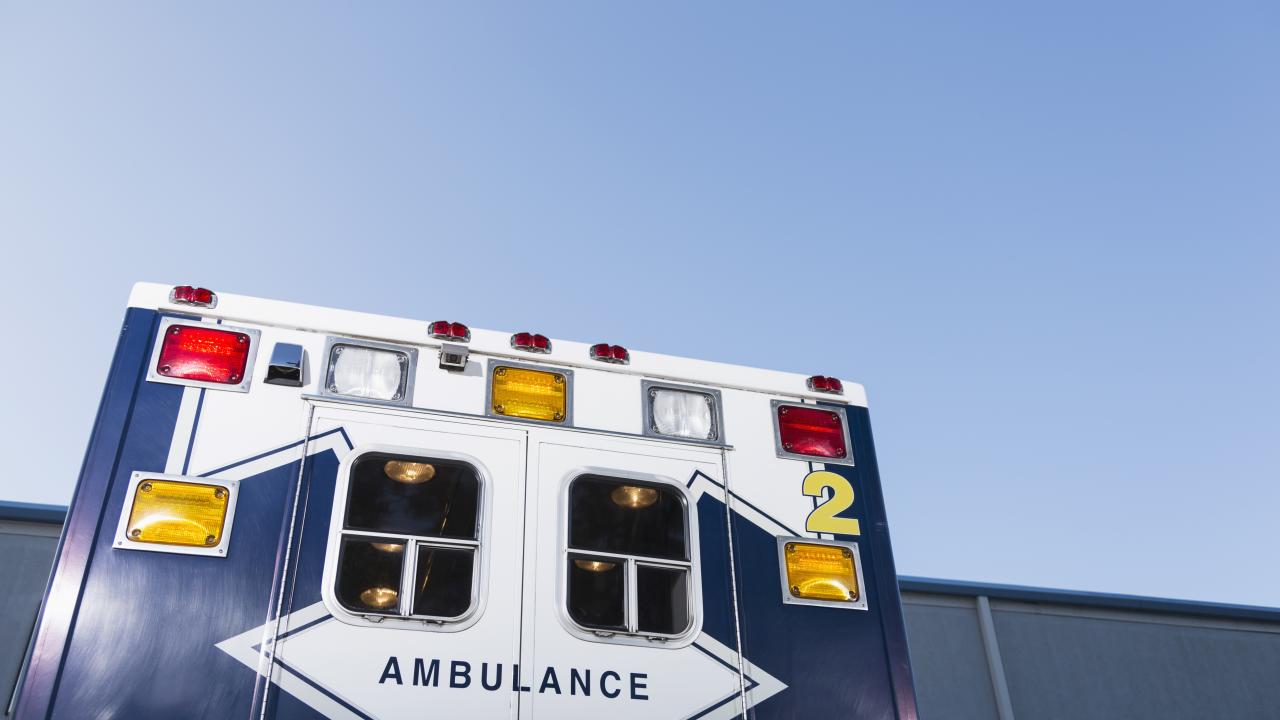 back of ambulance