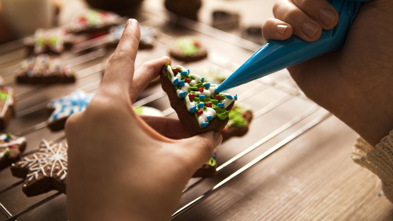 Bring a toy to donate to Toys for Tots, your creativity, and your sweet tooth. Cookie Decorating