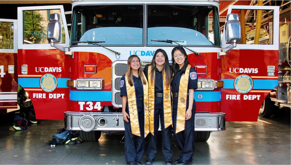 UC Davis undergraduate students working for the campus Fire Department as Student EMTs comprise a portion of the staffing model for Health 34 in addition to Allied Health Paramedics and clinical rotation positions from the UCD Schools of Medicine and Nursing.