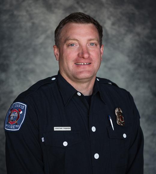 UC Davis Firefighter Jon Poganski